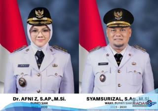 4 Juni, Gubernur Riau Akan Lantik Bupati dan Wakil Bupati Siak Terpilih